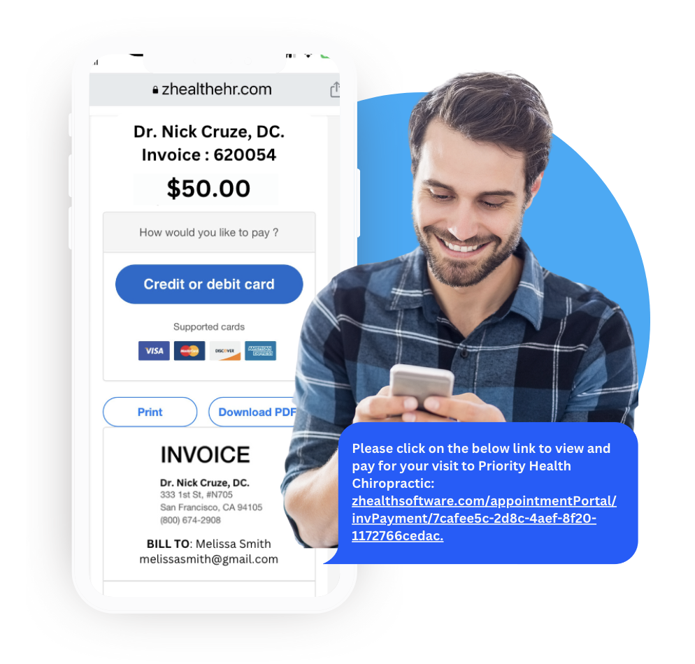 zHealth Pay and Text to Pay